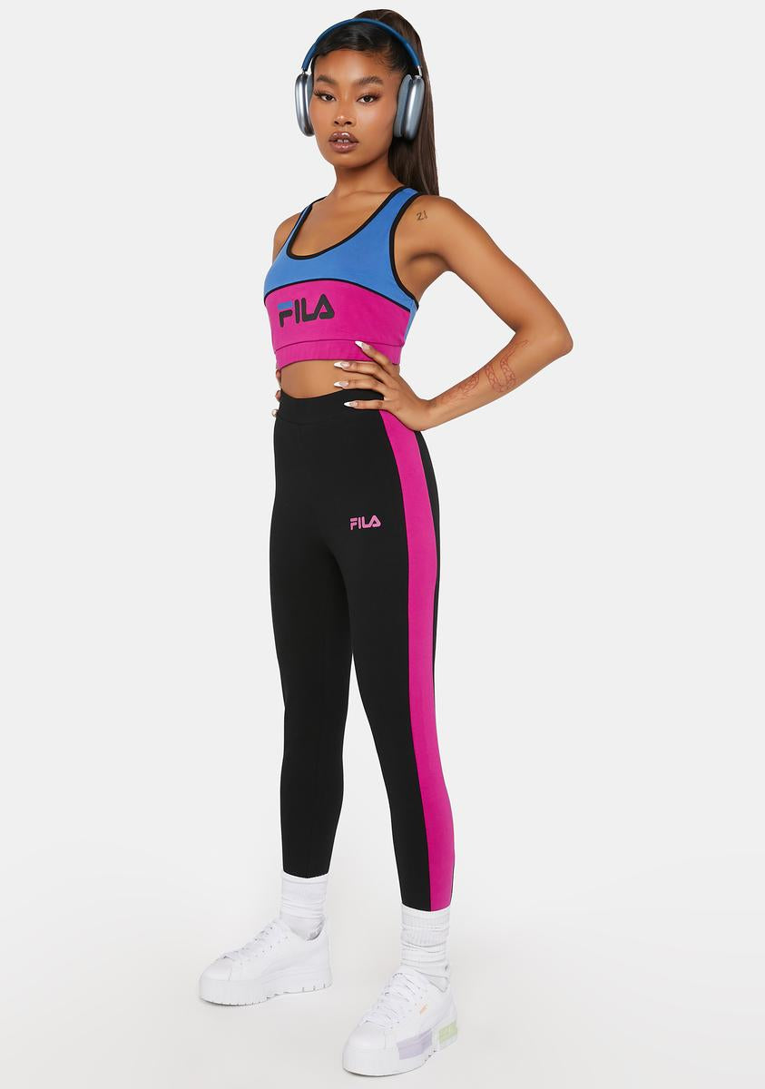 Women's FILA SPORT® Multicolor Piped Running Leggings. You'll love the look  of your jogging stride in thes… | Running leggings, Bottom clothes,  Performance leggings